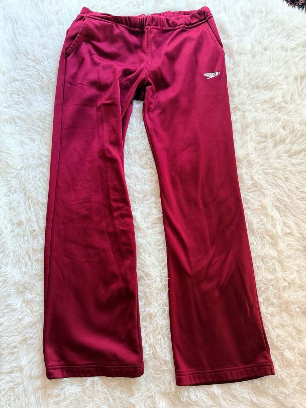 Speedo Athletic Performance Track Pants in Maroon